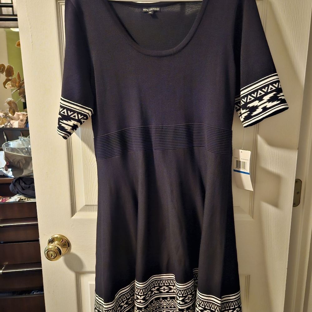 Short sleeve sweater dress